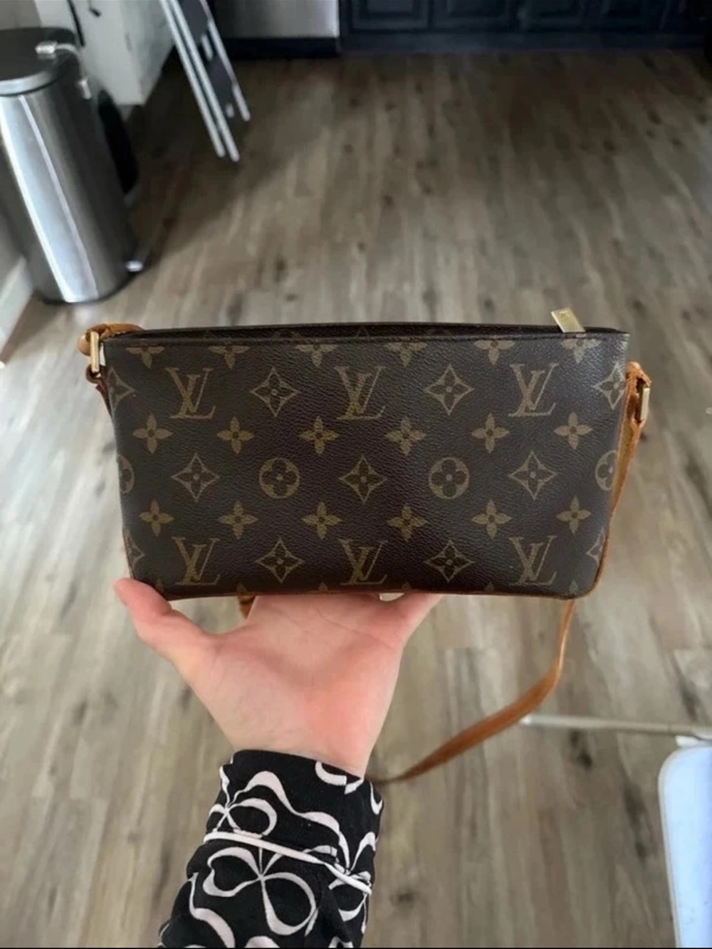 Louis Vuitton Monogram Canvas Crossbody in Brown and Tan
